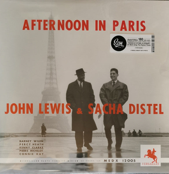 John Lewis & Sacha Distel – Afternoon In Paris (Sam Records Limited Edition reissue)