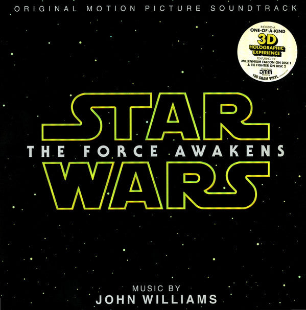 John Williams ‎– Star Wars: The Force Awakens (Original Motion Picture Soundtrack with etched 3D holograms)