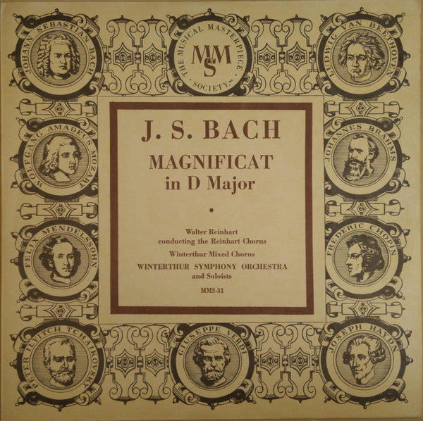 J.S. Bach, Reinhart Chorus, Winterthur Mixed Chorus, Winterthur Symphony Orchestra, Walter Reinhart – Magnificat In D Major - MMS-31